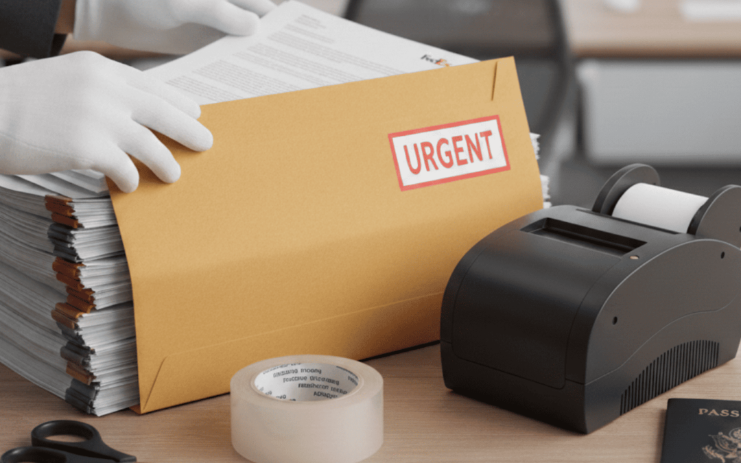 ¿Cómo enviar documentos urgentes por paquetería aérea?